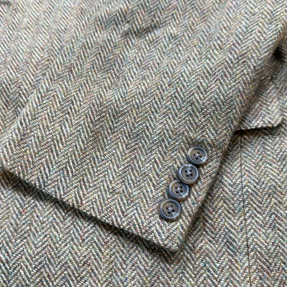 Vintage Lauren Ralph Lauren Green Label Tweed Wool Blazer - Picture 11 of 15